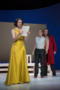 Roxane (Tina Eberhardt), Christian de Neuvillette (Nikola Rudle-Jaritz) & Cyrano de Bergerac (Christoph Wieschke)